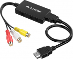 NEUTYPECHIC HDMI adapteri HD konverteerimine, adapter stabiilne &uuml;lekanne, AV HDMI konverter Plug and Play, sobib kodukino, m&auml;ngude, &otilde;petamise ja konverentsi jaoks.