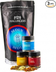 Hallingers Genuss Manufaktur kinkekorvi kinkekomplekt - Delikatessisegu, Northern Lights Wonder Bag v&uuml;rtsisegud kalale kartulile ja tomatile