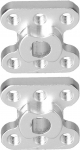 2 x Flange Shaft Coupling Aluminium Alloy 6 mm D Hole Lightweight Flange Coupling Plug Bearing Fittings Engine Plug, Bearing Tools
