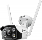 TP-LINK V&auml;liskaamera Ilmastikukindel v&auml;rviline (p&auml;eval ja &ouml;&ouml;sel) 2560 x 1440 M12 pistikupesa fikseeritud fookuskaugusega audio traadita Wi-Fi LAN 10/100 H.264 H.265 H.265+ H.264+ DC 12V