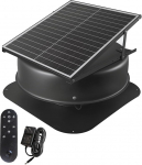 Solar-Dachventilator | Solar-Dachbodenventilator Mit Automatischer Temperaturregelung, Wetterfeste Ausf&uuml;hrung, Geeignet F&uuml;r Dachb&ouml;den, Gew&auml;chsh&auml;user, Carports SolarAtticFanw/Remote