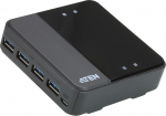 Aten US434-AT USB 3.0 v&auml;lisseadmete l&uuml;liti 4 pordiga / must
