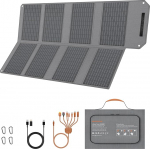 80 W kokkupandav p&auml;ikeselaadija, kaasaskantav p&auml;ikesepaneel USB C, USB A ja DC v&auml;ljunditega, 19 V mini laadija nutitelefoni, matkamise, v&auml;ljas reisimise, telkimise jaoks.