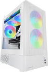 Mars Gaming MC-Onyx, MicroATX m&auml;ngukapp, metallv&otilde;rkfront, karastatud klaasist k&uuml;lgaken, 3 x ARGB FDB ventilaatorit, topeltkambriline struktuur, kuni 240 mm vedelikjahutuse toetus, valge v&auml;rvi