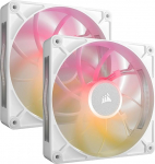 CORSAIR iCUE LINK RX140 MAX RGB 140mm PWM paks ventilaator koos iCUE LINK s&uuml;steemikeskusega - k&otilde;rge staatiline r&otilde;hk - magnetkuppel laager - kaksikpakett - valge