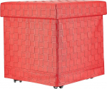PVC ruudustik ratastega 38 x 40 cm Punane