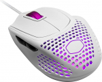 Cooler Master MM720 RGB LED Claw Grip m&auml;nguhiir koos kaabliga - &uuml;likerge 49 g k&auml;rgstruktuur, 16000 DPI optiline andur, 70 miljoni kl&otilde;psuga mikrol&uuml;litid, PTFE libisevad jalad - matt valge