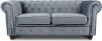 Chesterfield Asti 2-kohaline diivanikomplekt, 2-kohaline diivanikomplekt puidust jalgadega, polsterdatud diivan, Glamour Design