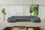 ALTDECOR Ecksofa U-kujul nurgasohva Bett Eckcouch Diivan L-kuju Wohnlandschaft Cauchsofa Taro-U2-388x171x79,5 cm Duneklgrau