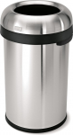 simplehuman CW1469 80L avatud pr&uuml;gikast, harjatud tugevast roostevabast terasest, laius 45,1cm x k&otilde;rgus 76,1cm x s&uuml;gavus 45,1cm
