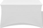 Festnight komplekt 2 Stretch lauakatet, lauakatted, korduvkasutatavad lauakatted, 120 x 60,5 x 74 cm, valge