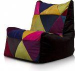 Ecopuf Patchwork Solid Bean Bag - Mugav EPS helmet&auml;idisega siseruumides kasutatav mugavalt kasutatav Bean Bag - sobib suurep&auml;raselt l&otilde;&otilde;gastumiseks ja lugemiseks elutoas, magamistoas ja lastetoas.