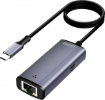 USB-C auf Ethernet Gigabit Adapter mit 100W Power Delivery, Thunderbolt 3/4 auf RJ45 Ethernet LAN Netzwerkadapter Kompatibel mit iPhone 15 Pro/Max, MacBook Pro/Air 2023, iMac