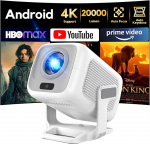 Projektor 4K toetatud, AKIYO O4 Full HD 1080P WiFi Bluetooth, mini projektor mobiiltelefoni automaatne fookus ja automaatne keystone korrektsioon, 120&deg; p&ouml;&ouml;ratav projektor &uuml;hildub HDMI/Smartphone/USB/Laptopiga
