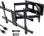TV Wall Mount Swivelling for 50-90 Inch TVs, Tilting Extendible Wall Mount Television, Extendable Ultra Strong Double Arm Full Motion TV Holder kuni 75 kg, Max. VESA 600 x 400 mm