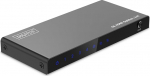 DIGITUS DS-55337 HDMI Splitter 1x4 - Sisend: V&auml;ljund: 1 port V&auml;ljund: 1 port V&auml;ljund: 1 port V&auml;ljund: 1 port UHD 4K 60Hz HDTV: 3840 x 2160p - HDCP 2.2 - HDR, Deep Color, EDID Switch, DTS, Dolby Digital, LPCM.
