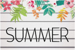 Stoff-Tischsets, waschbare Tischsets f&uuml;r Esstisch, 6er-Set,Tropische Blumenbl&auml;tter im Sommer