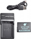 DSTE DMW-BLD10E Li-ion aku ja Micro USB laadija Sobib Panasonic DMW-BLD10, DMW-BLD10PP, DE-A93B ja Panasonic Lumix DMC-G3, DMC-GF2, DMC-GX1 jaoks