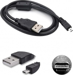 USB kaabel Pentax kaamera laadija 8 Pin kaabel &uuml;hildub Pentax DL K100D K10D K110D M 30 Optio 33WR 43WR W10 W20 W30 W60 W80 digikaamerate jaoks
