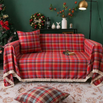 Diivanitekk, ruuduline Gingham j&otilde;ulud diivanitekk diivanitekk diivanitekk diivanitekk tupsudega diivanitekk 1 2 3 4-kohaline diivanitekk L-kujuline nurgadiivan (180 x 340 cm, punane)