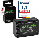 Patona Premium Battery VW-VBT190 E (Genuine 1900 mAh) with Info Chip - Compatible with Panasonic HC VXF11 VXF999 VX11 VX878 VX989 V160 V180 V270 V380 V777 V808 W577 0 W580 WX979 etc.