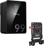 SMALLRIG V-Mount aku VB99 Pro, 99Wh/6800mAh Mini V-Mount aku PD 100W USB-C kiirlaadimisega, koos V-Mount akuplaadiga, V-Lock klamber kahekordse 15mm klambriga kaamerale, videokaamerale - 5047