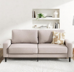 Zinus Colton diivanid ja diivanid - 3-kohaline diivan 195 x 88 x 83 cm - kaasaegne, kaasaegne disain - 3-kohaline diivan - elutoa m&ouml;&ouml;bel - beež