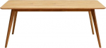 Kare Design Memo laud, pruun, 4-6 inimest, FSC sertifitseeritud, t&auml;ispuit, 300 kg max. Koormus, Skandi Design, k&otilde;rge kvaliteet, ajatu, puidust laud, s&ouml;&ouml;gilaud, tammepuust, 75 x 180 x 90 cm (K x L x S x S)