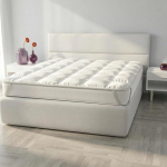 Basic Topper Tepitud madratsikaitse, 80 x 195 cm, valge