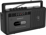 Roxelle kaasaskantav AM/FM raadiokassettide salvestaja, retro boombox BT striimimisega, USB taasesitus ja salvestus, k&otilde;rvaklappide pesa, topelt toide (AC v&otilde;i aku), automaatne kassetipesa, TAP-10