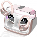 Aptkdoe In Ear Kopfh&ouml;rer Kabellos Sport, Bluetooth 5.4 Kopfh&ouml;rer mit ENC Mic, 75 Std Spielzeit, Anpassung &uuml;ber die App, Hi-Fi Stereo, IP7 Wasserdicht Ohrh&ouml;rer mit Ohrhaken f&uuml;r Joggen/Gym, Ros&eacute;gold