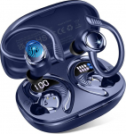 Bluetooth 5.4 Kopfh&ouml;rer Sport, 2026 Neu 6D Stereo In Ear Kopfh&ouml;rer Kabellos Bluetooth mit 4 ENC Mic/50H m&uuml;rasummutusega k&otilde;rvaklapid, Over-Ear Sportkopfh&ouml;rer mit Ohrhaken, IP7 Wasserdicht Ohrh&ouml;rer
