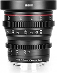 Meike 25 mm T2.2 Cine objektiiv kinolainer laiatarbeobjektiiv k&auml;sitsi fookusega Fuji Connection'ile