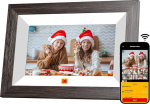 KODAK digitaalne pildiraam, 7-tolline, WiFi digitaalne pildiraam, 32 GB m&auml;lu, HD IPS puuteekraan, automaatne p&ouml;&ouml;ramine, nutikas puidust elektrooniline pildiraam, fotode/videote vahetu jagamine rakenduse kaudu &uuml;ksk&otilde;ik kust