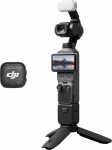 DJI Osmo Pocket 4 Creative Combo, Pocket Gimbal Vlogi kaamera, 1-tolline CMOS ja 4K/240fps, 3-teljeline stabiliseerimine, 2 x kadudeta zoom, 107 GB integreeritud m&auml;lu, mikrofon 3 saatja, t&auml;itevalgus
