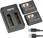 DSTE 2PCS LB-015 Ersatz akku (750mAh/3.7V) ja Dual Ladeger&auml;t kompatibel mit Kodak PIXPRO WPZ2