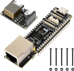Waveshare ESP32-P4-ETH suure j&otilde;udlusega arendusplaat, mis p&otilde;hineb ESP32-P4-l, 100 Mbit/s RJ45 Ethernet-port, eeljootetavad poldiotsikud, komplekt koos PoE-mooduliga, 3 toodet