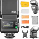 GODOX IT32 TTL kaamera v&auml;lk koos X5F juhtmevaba v&auml;lklambi p&auml;&auml;stikuga FUJI jaoks, 2.4G juhtmevaba v&auml;lk HSS 1/8000s, sisseehitatud vastuv&otilde;tja ja liitium aku, 510 t&auml;isv&otilde;imsusega v&auml;lku, LED modelleerimisvalgus