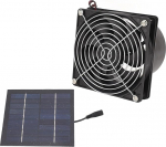 P&auml;ikeseventilaator, v&otilde;imas 50 W p&auml;ikesepaneel ja ventilaator suure tuule kiirusega, efektiivne &otilde;huringlus ja jahutus, sobib ventilatsiooniks