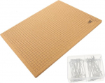 1 komplekt Punutud paigaldusplaat Makramee t&ouml;&ouml;riist Makramee Board m&otilde;&otilde;tmiseks Ruudustik Rope Knot Boards Bracelet Project Board T Pins jaoks Knoting