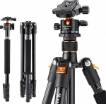 K&F Concept Tripod Camera Tripod, DSLR Tripod with 56 cm - 143 cm - 162 cm Working Height, Camera Tripod with Removable Monopod, Metal Tripod Head, Aluminium Tripod for Outdoor and Indoor, 10 kg Load