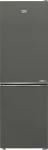 Beko Fridge-Freezer B7RCNE367HG, 316 Litre Net Capacity, 186.5 cm High, Interchangeable Door Hinge, 210 L Cooling, 106 L Freezer, 3 Freezer Drawers, 32 dB, Manhatten Grey