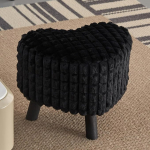 Multifunktsionaalne kokkupandav laud, &uuml;mmargune pluusne pouf Ottoman rataste ja seljatoega, pehme mugav s&uuml;damekujuline polsterdatud tool, v&auml;ike kuubikujuline jalatugi, ekstra istme geelid