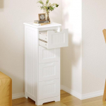 Bealife Vannitoakapp, sahtlikapp, k&uuml;lgkapp 4 sahtliga, sobib vannituppa, magamistuppa, k&ouml;&ouml;ki, esikusse, valge v&auml;rviga