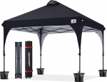 ABCCANOPY Gazebo Veekindel Pop-Up aed Gazebo Festival P&auml;ikesekaitse v&auml;ljas varikatus Super kompaktne varikatus koos rulli kandekoti boonusega 4 x kaalukotid, 4 x k&ouml;ied 4 x panused