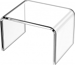 Clear Stool 32cm U Shaped Stool Footstool Acrylic Seats Bedside Tables Modern Side Tables Display Shelves