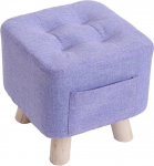 WJYCGFKJ Fabric Sofa Stool, Household Furniture, Living Room Sofa, Shoe Changing Footstool, Stylish Solid Wood Footstool