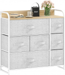 DWVO 7 sahtliga kapp, vastupidav kangas, tugev metallraam, kaasaegne ja funktsionaalne, ideaalne magamistuppa, elutuppa, esikusse, lastetuppa, helehall