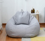 S / M / L Laisk diivanikate toolid ilma t&auml;iteaineta Linane kangas Lounger Seat Bean Bag Pouff Puff Diivan Tatami elutoa m&ouml;&ouml;bli kate