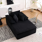 DRIXNO Diivan magamisfunktsiooniga, Chaise Longue lamamistool, n&ouml;&ouml;rdiivanvoodi, pilves diivan koos padjaga, mugav &uuml;hekohaline p&otilde;randasuvila, magamistool elutuppa, magamistuppa, 177 x 122 x 92 cm, 177 x 122 x 92 cm